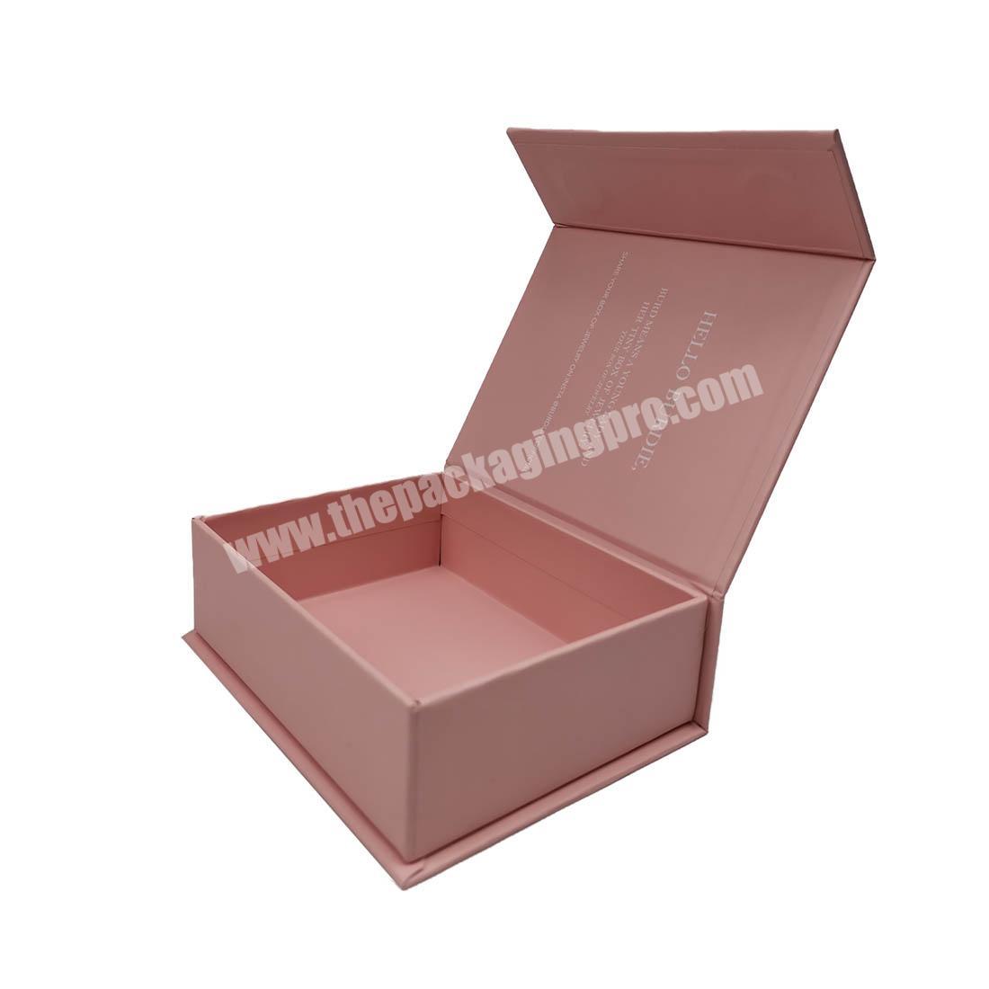 Hot selling fashion pink gift boxes with magnetic lid