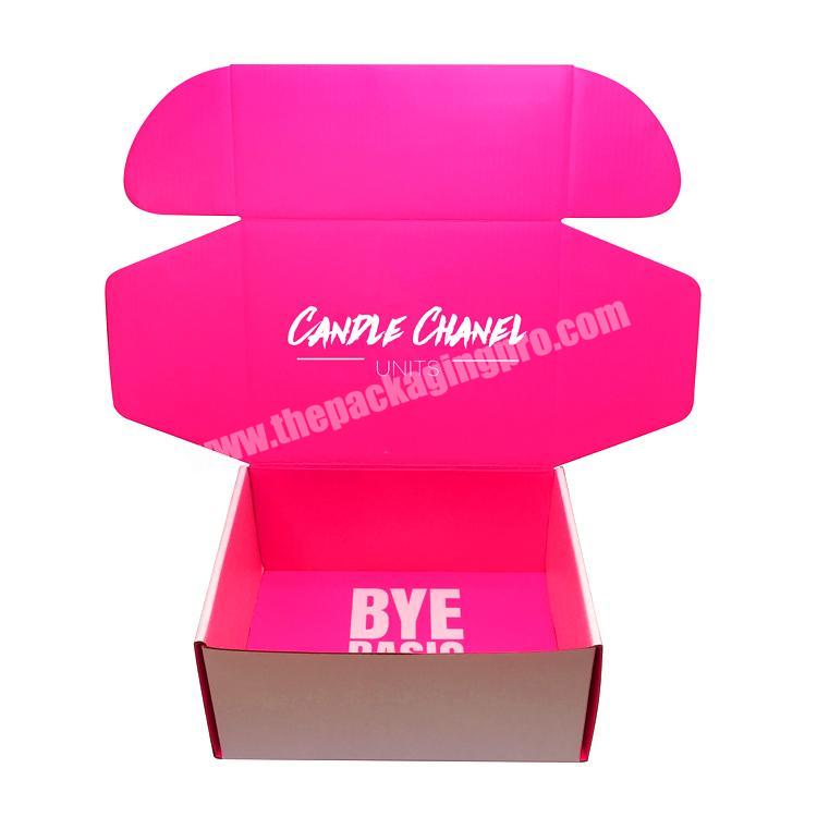 Factory Printed Luxury Cardboard Carton Shoe Flower Paper Gift Packaging Shipping Boxes Custom Logo Subscription Mail Box
