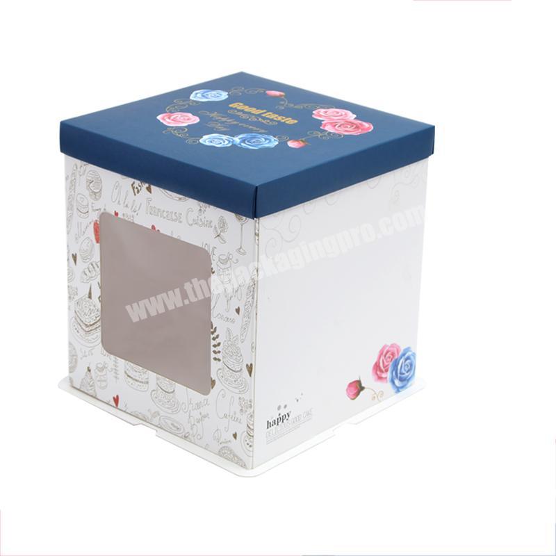 White Color Moon Packaging Promotional Fancy Decorative Art Paper Printing Wedding Cake Single Cupcake Boxes With Window