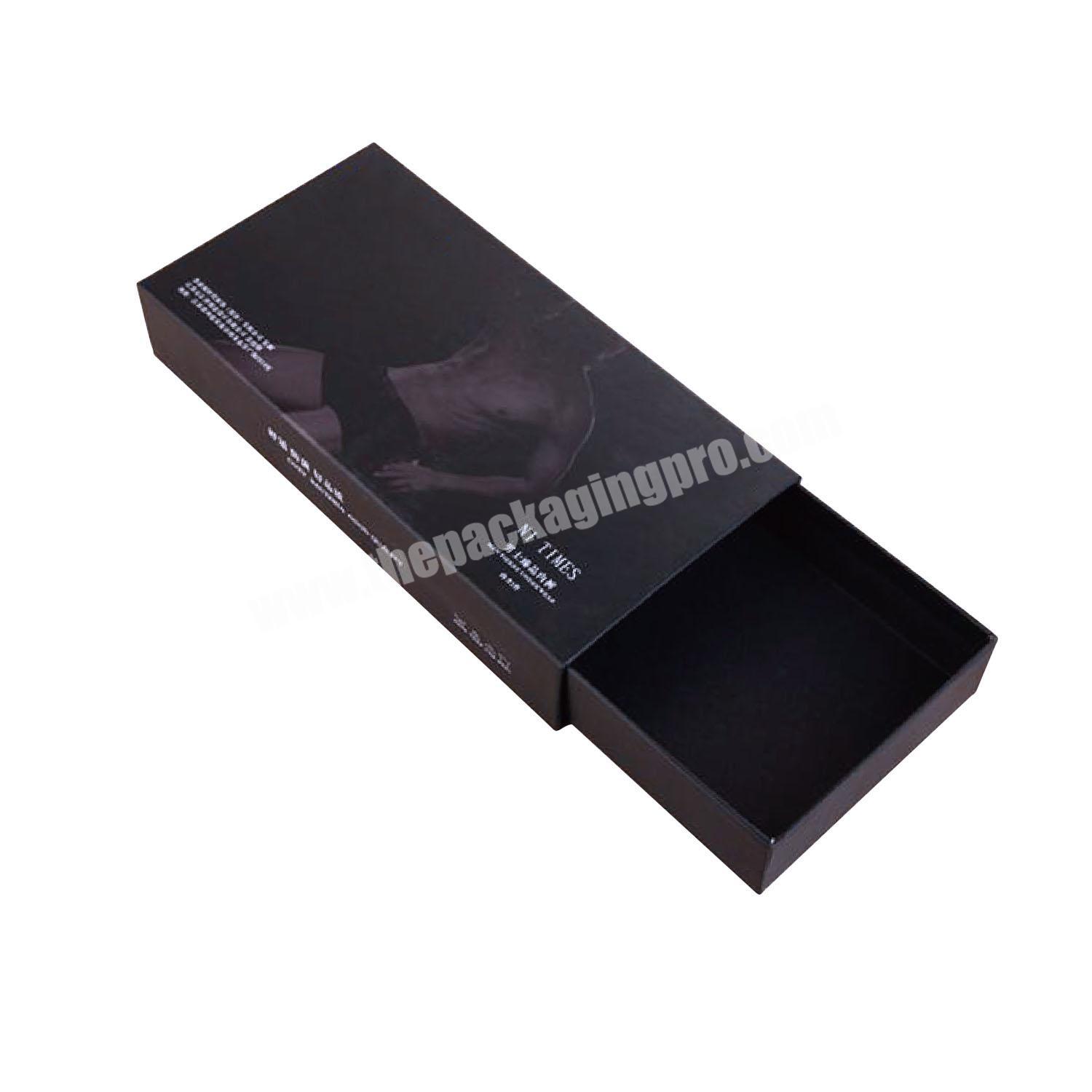 Small Paperboard Plain Black Chocolate Slide Open With Best Price Paper Wholesale High Quality Luxury Hot Sale Custom Matchbox