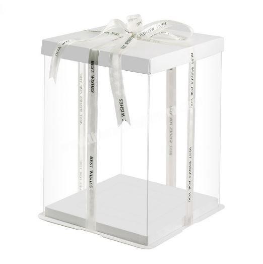 2020 Hot sale cake boxes transparent cake box luxury custom