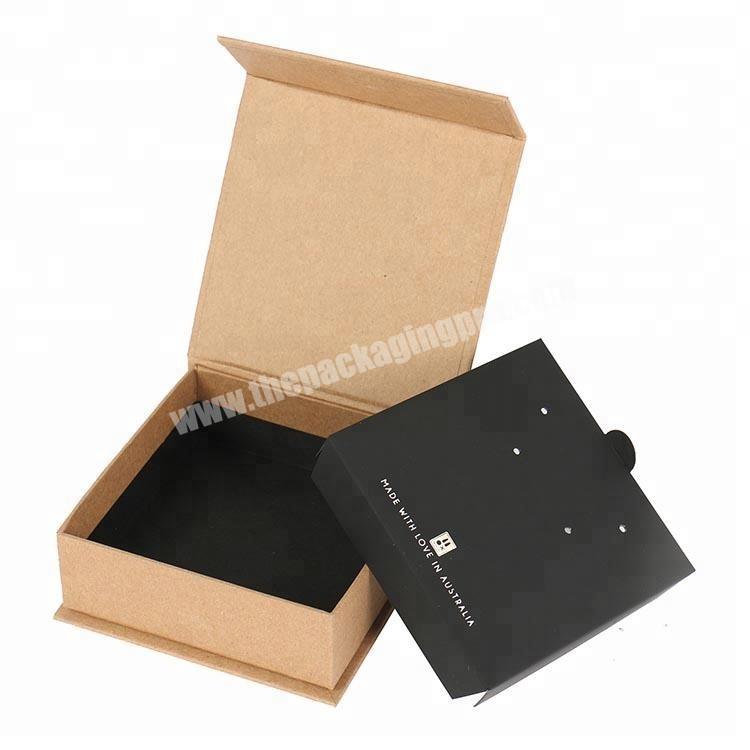 magnetic design kraft paper small decorative jewelry gift boxes
