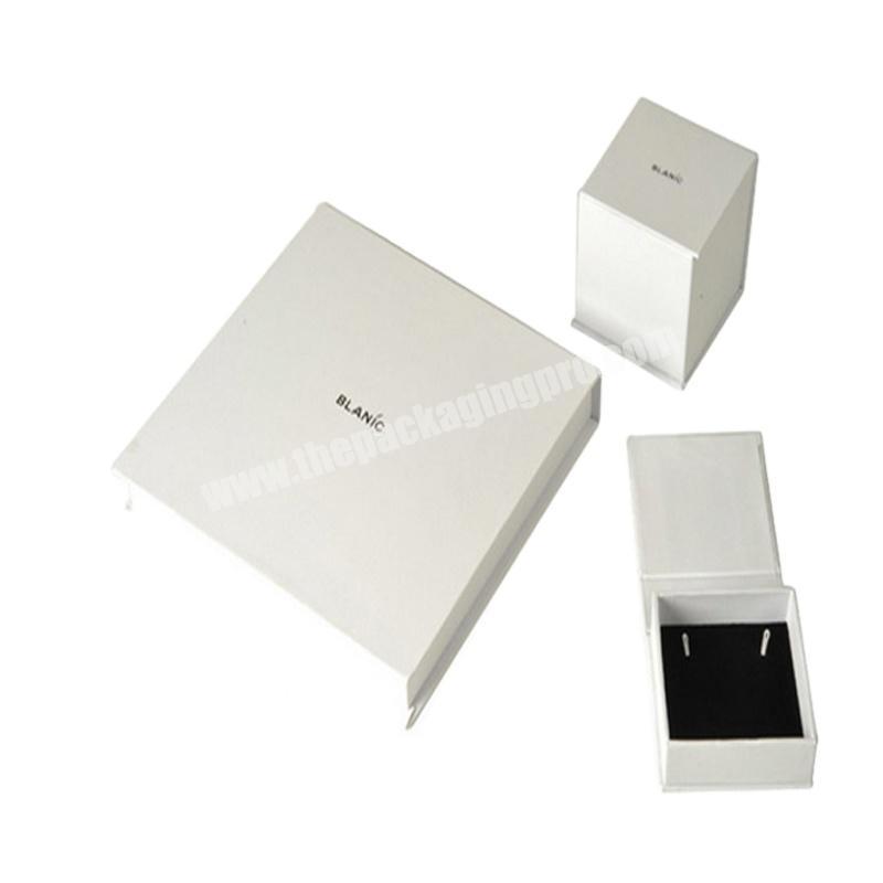 Book shaped magnetic paper jewelry box for necklace and bracelet