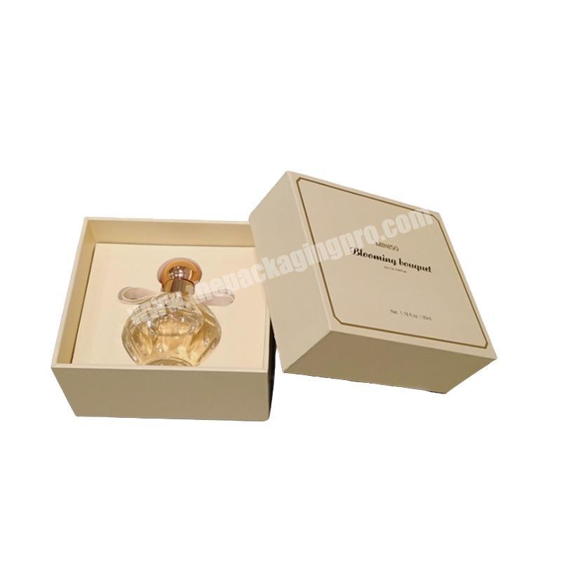 Deluxe perfume gift box packaging customized printing empty perfume boxes with lid