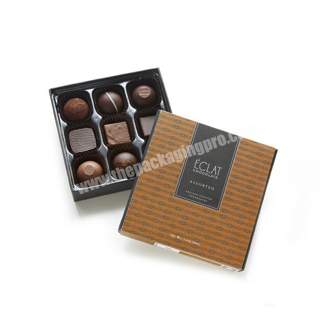 Top quality custom design gift ribbon chocolate paperboard boxes chocolate packaging boxes paper