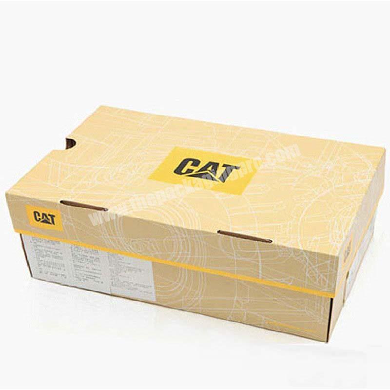 High Quality Corrugated White Matte Shoes Ladies Black Boxes Full Color Printing Paper Shoe Box Weight