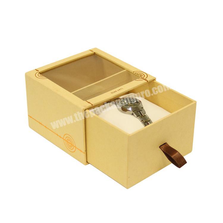 Luxury New Fashion Baking Piano Paint Strap Wooden Watch Display Box With Microfiber Fabric