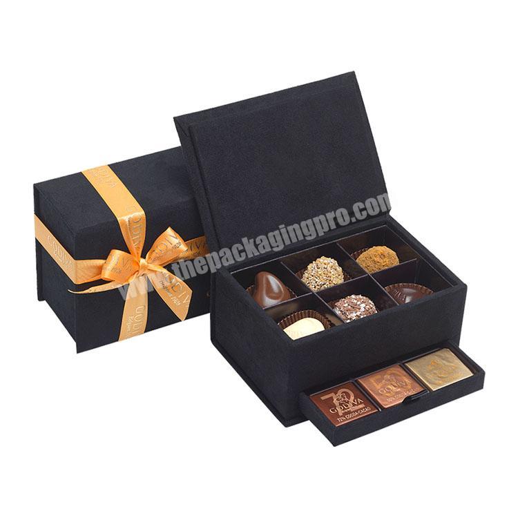 High quality factory price custom double candy chocolate packaging drawer box