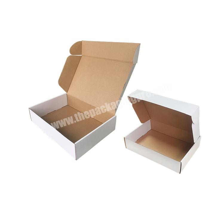 mengsheng kraft white collapsible custom printed corrugated mailer empty cosmetic cream box