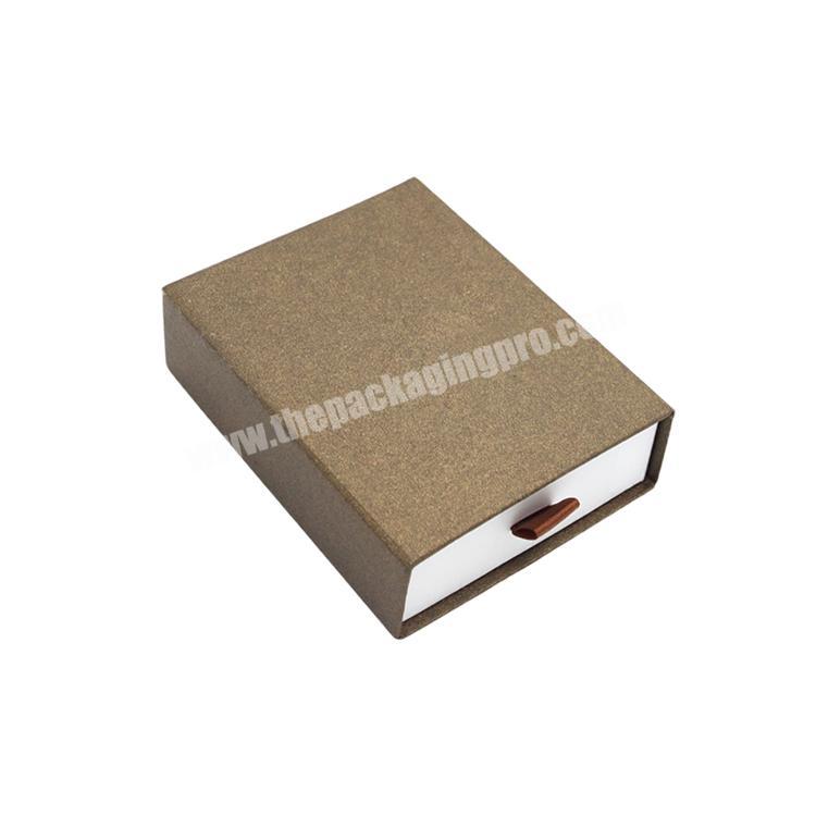 Blank Cardboard Plain Black Chocolate Foldable Style Soap Packaging Cosmetic Customized Drawer Box For Gift Packing