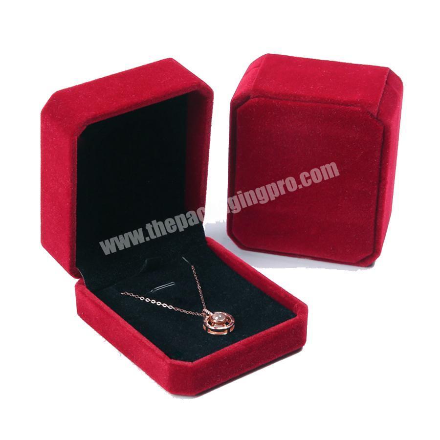 Velvet high-end quality magnetic packaging boxes custom logo jewelry box