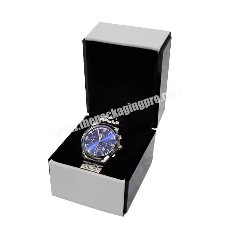 Wholesale OEM watch gift boxes fancy paper watch case box with logo custom