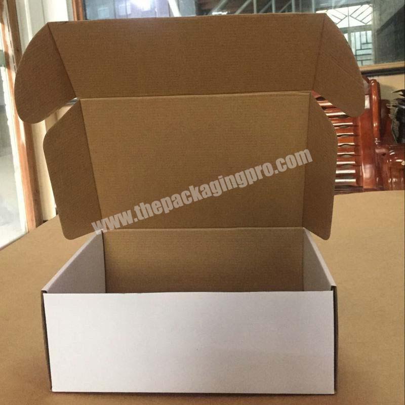 High Quality Corrugated White Varnishing Shoes Cardboard Paper Customshoebox Shoeboxfor Packaging Elegant Craft Shoebox