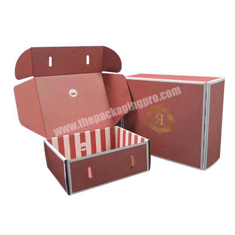 Excellent quality corrugated empty shoe boxes custom print and color