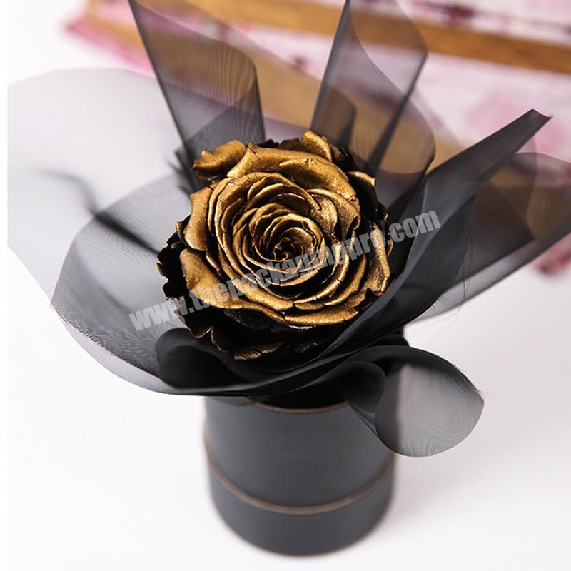 Corrugated Brown Uv Coating Hat Wholesale Luxury Cardboard Letter Shape Packaging For Rose Marble Suede Heart Shaped Flower Box