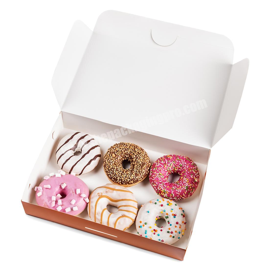 Custom logo foling  paper donut packaging box for sale