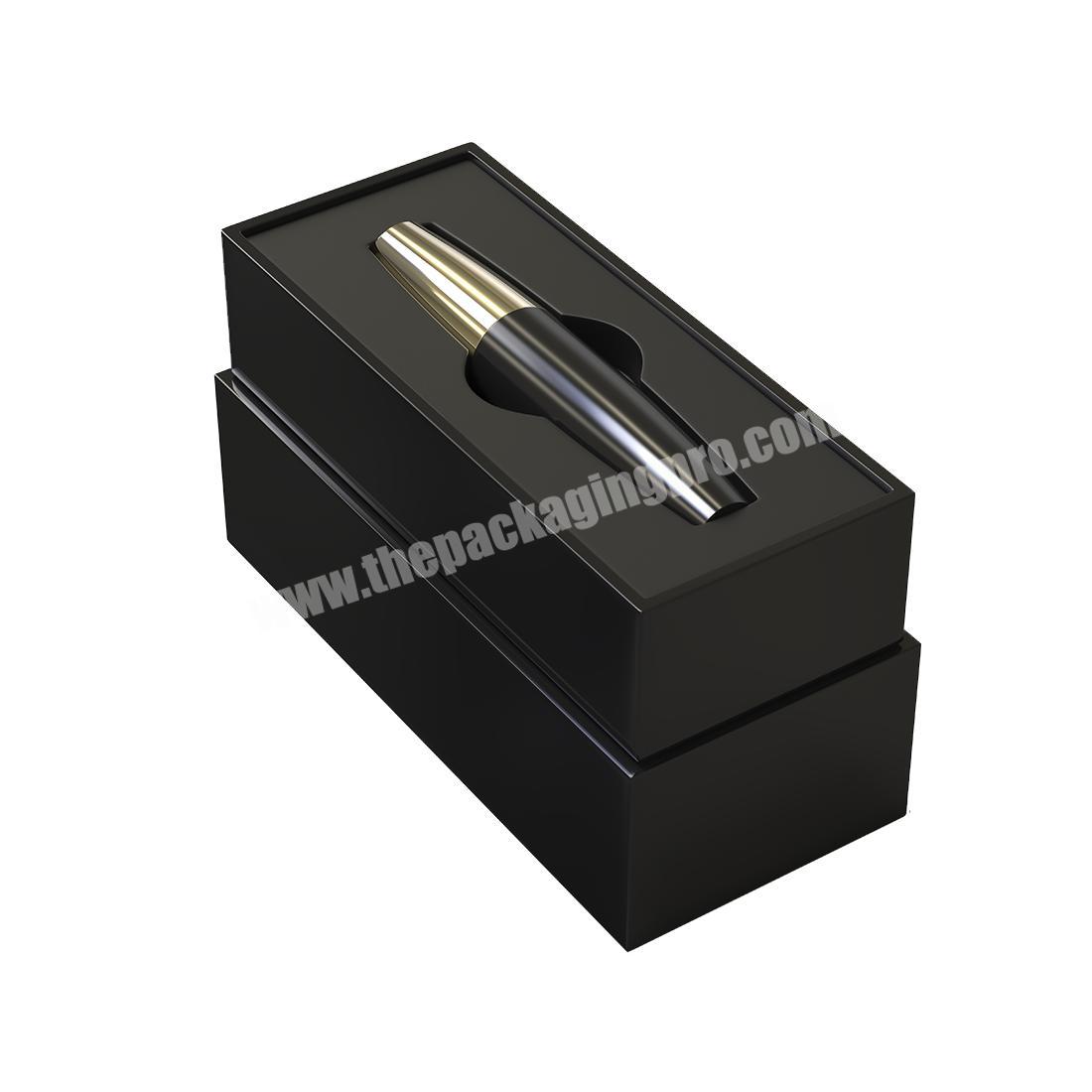 Custom logo black paper liquid lipstick box packaging for mon