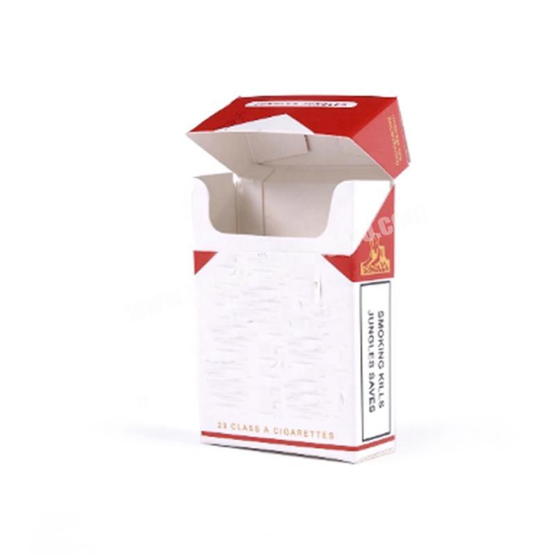 Empty custom printing small paper cigarette rolling box packaging