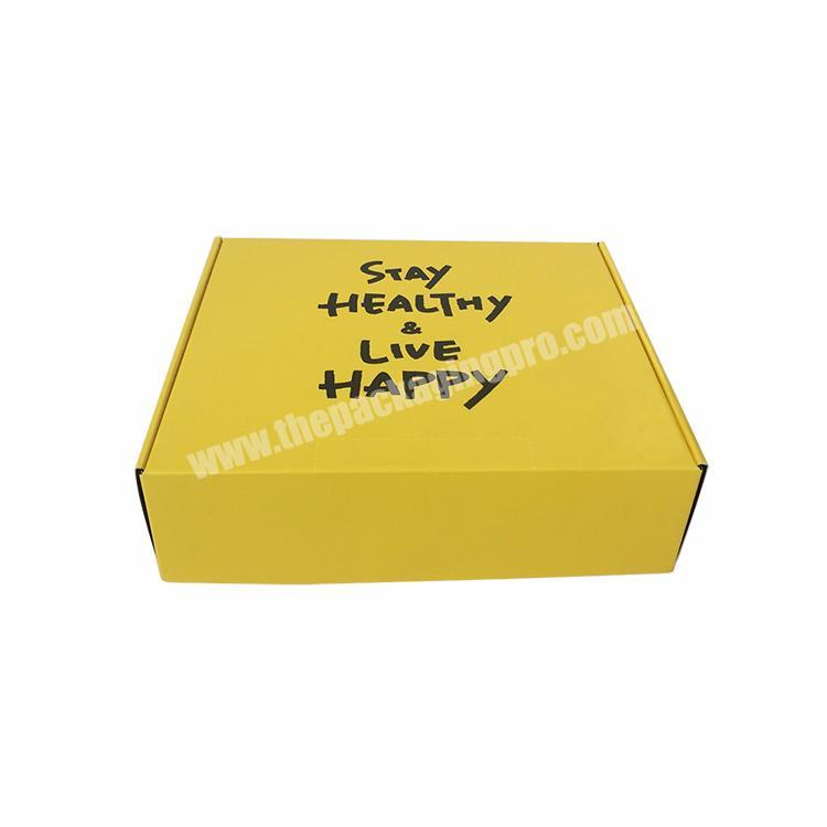 mengsheng christmas custom  subscription personalized flat shipping pink yellow black inside gift small postage box