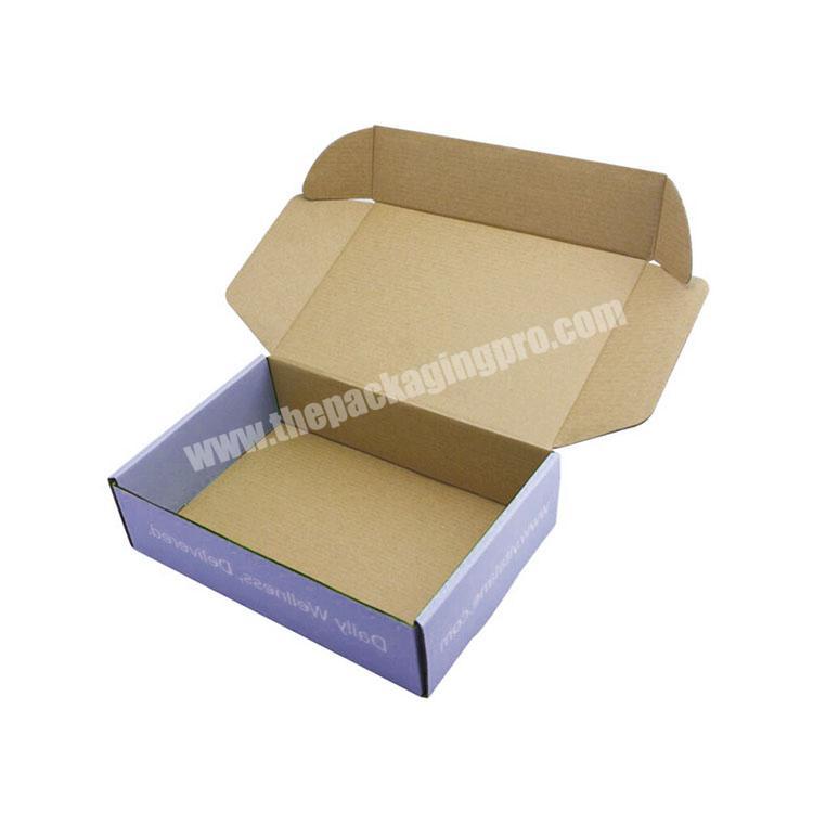 Black Uv Coating Food Front Tuck Recycled Cheap Corregated Brown Small Cardboard Shipping Mailer Box Packaging Your Product