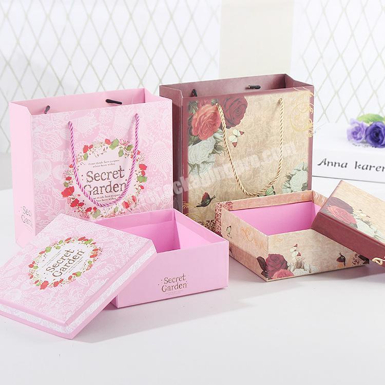 Quality Paper Black Uv Coating Chocolate Kraft Reticule Box/cardboard Spoon Packaging Favor Pink Packaging Baby Box Shower Gift