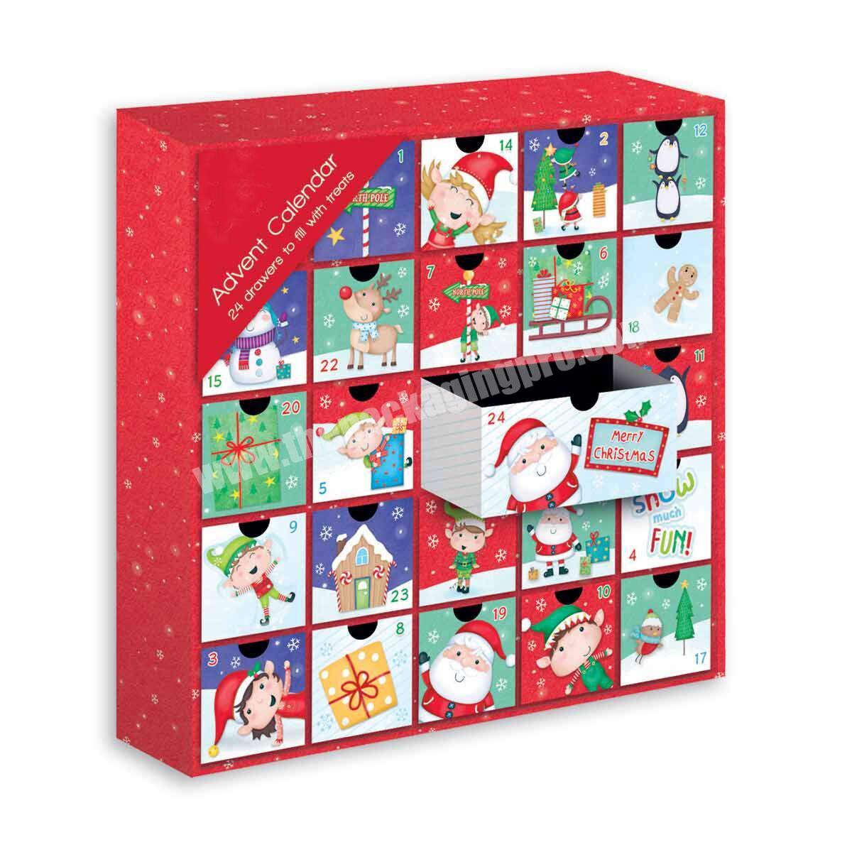 Custom Printed  Gift Box Birthday Holiday Anniversary Theme Activities Advent Countdown Calendar