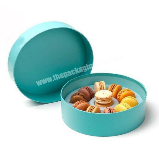 2020 Custom round macaron packaging box Luxury