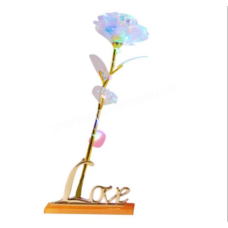 Cheap Price Gift Galaxy Rose in Gift Box Long Stem 24k Rose For Gift Packaging
