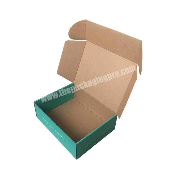 Eyelash Shipping Cardboard Professional Factory Custom Logo Printing Green E-Flute Corrugated Paper Mailing Packaging Box