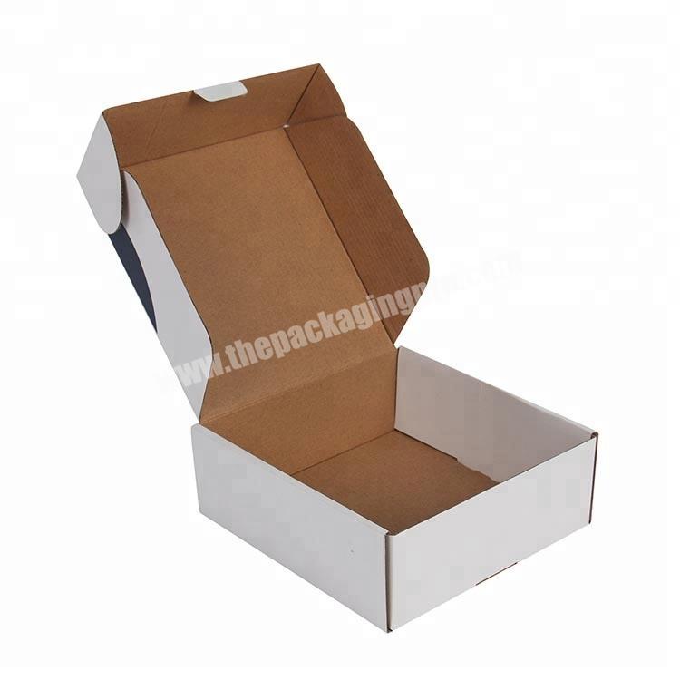 white paper packaging design custom mail boxes