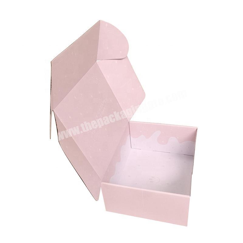 Hot selling kids clothing packaging box logo for delivery