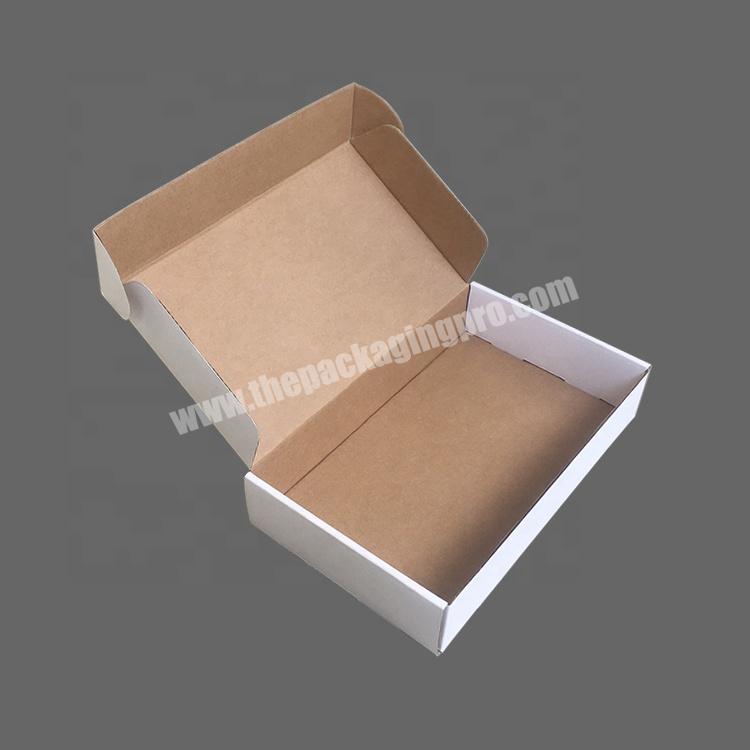 Popular brown color inside paper box corrugated box mockup