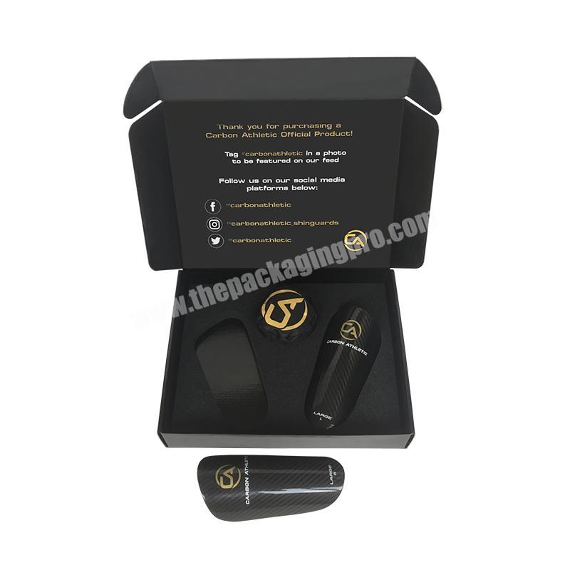 Black Color Logo Printed E-commerce Airplane Box With Foam Inserts Mailing Cosmetic Paper Packaging Box