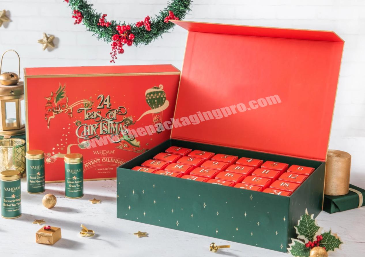 Factory Wholesale Printed Custom Gifts Chocolate Count Down Art Paper Board Ramadan  Advent Calendar Packaging Box