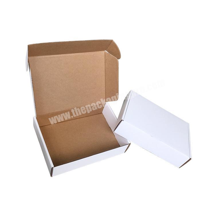 Professional factory popular plain white or brown corrugated recycled cardboard shipping boxes