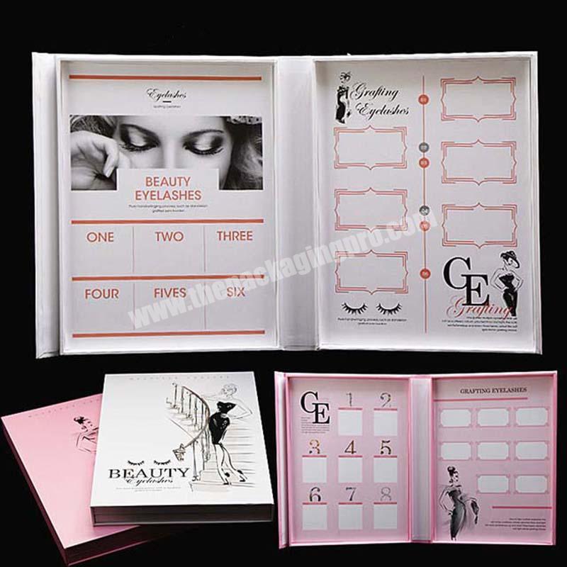 Custom Carton Pink Uv Coating Tray 3d Mink Lashes Private Label False Triangle Eyelash Box