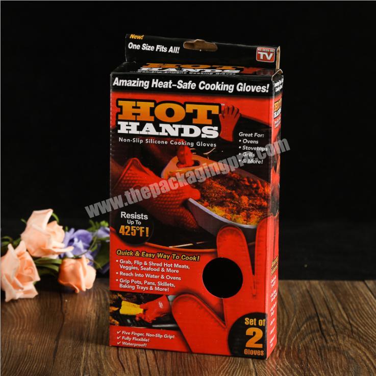 2020 Custom  Cardboard Carton Paper Packaging Box For Cooking Glove
