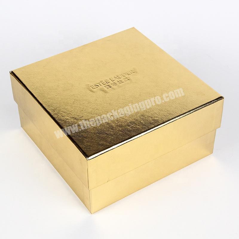 2021 Custom Luxury Gold foil Paper Gift Packaging Box Paper Gift Box