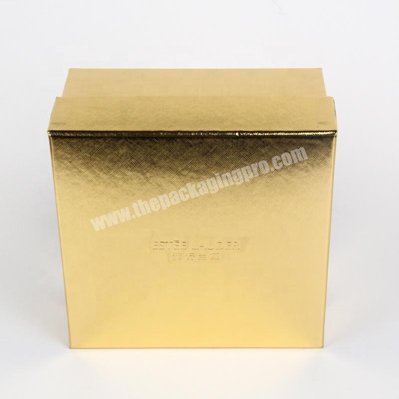 2021 Custom Luxury  Gold foil Paper Gift Packaging Box Paper Gift Box