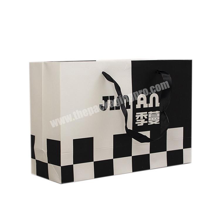 2021 Hot sell gift packaging paper bag with company logo,thank you paper gift bag