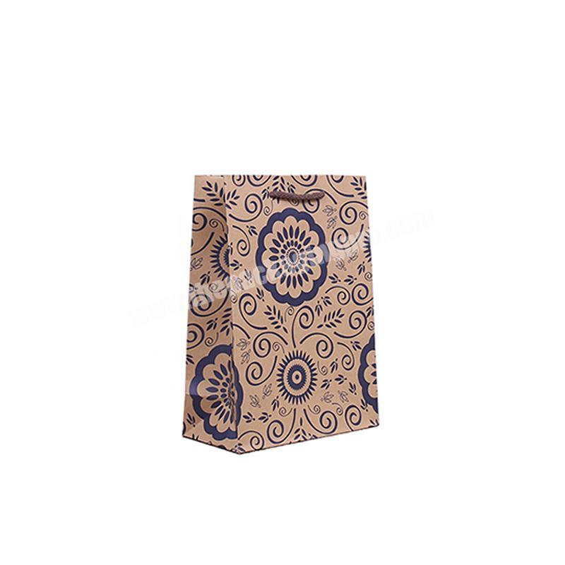 2021 Wholesale Brown Kraft Craft Customize Shopping Packaging Paper Bag