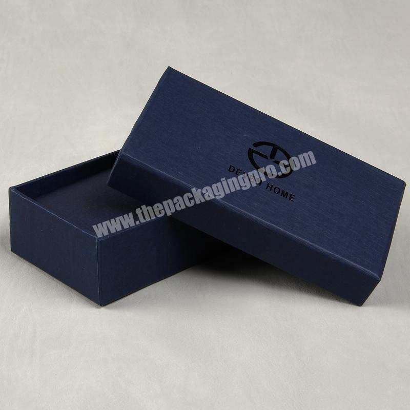 Beautiful And Generous Deep Blue Package Case With Uv Coated For Decoration Bow Tie