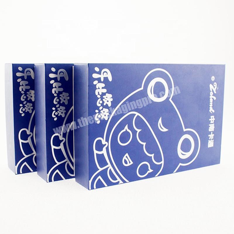 Blue Custom Logo Printed EVA Liner Toys Paper Box Supplier Paper Gift Box, Paper Packaging Box With Lid