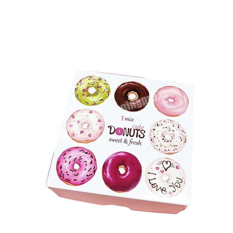 China New Design Factory Price Wholesale Custom Printing packaging donut box