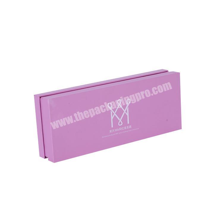 China custom logo paper storage box,pink small paper gift box for hair curler