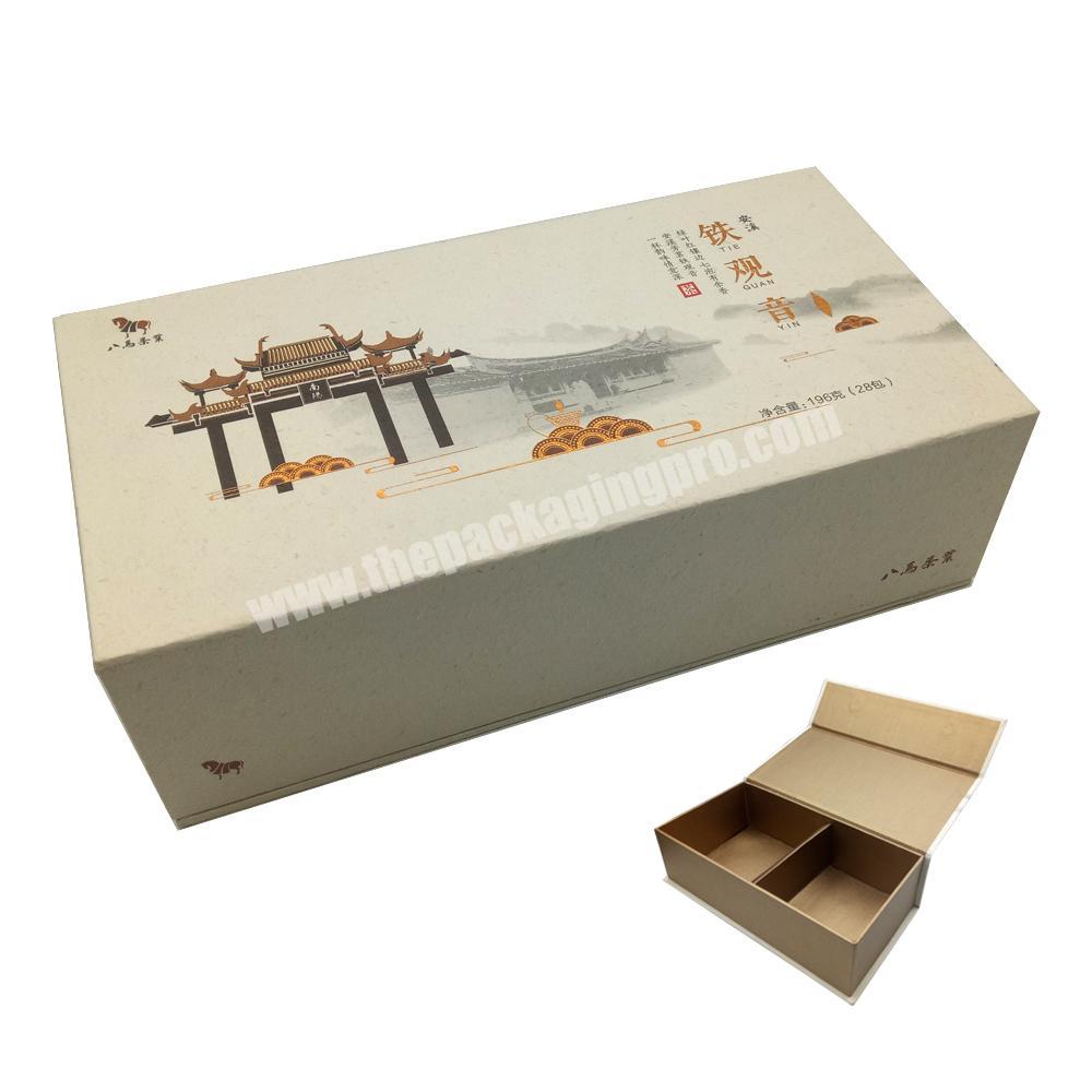 Custom bags paper packaging set chinese tea gift box