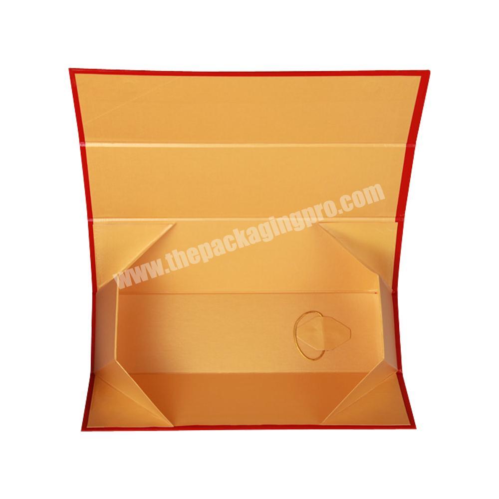 Custom cardboard gift packaging paper magnetic foldable box