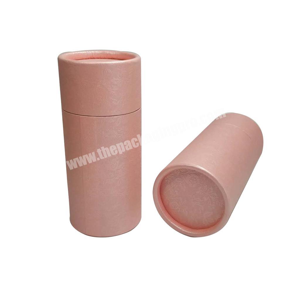 Custom design cylinder paper lipstick cosmetic packaging tube