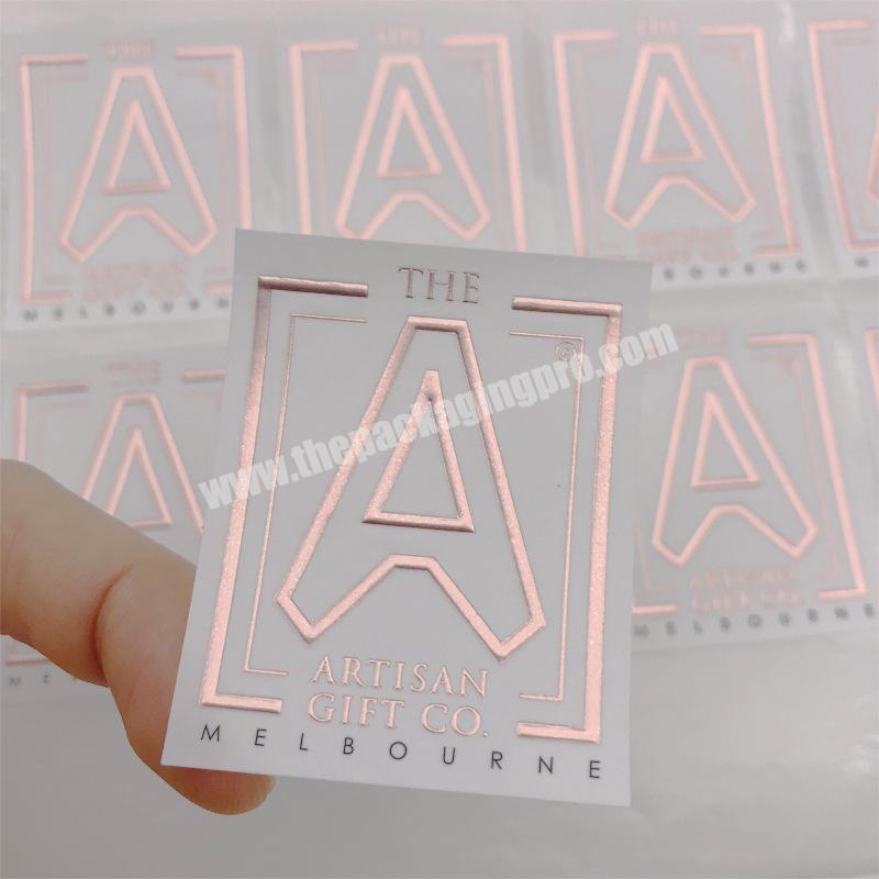 Wholesale Custom Logo Special Texture Embossed Stickers Various
