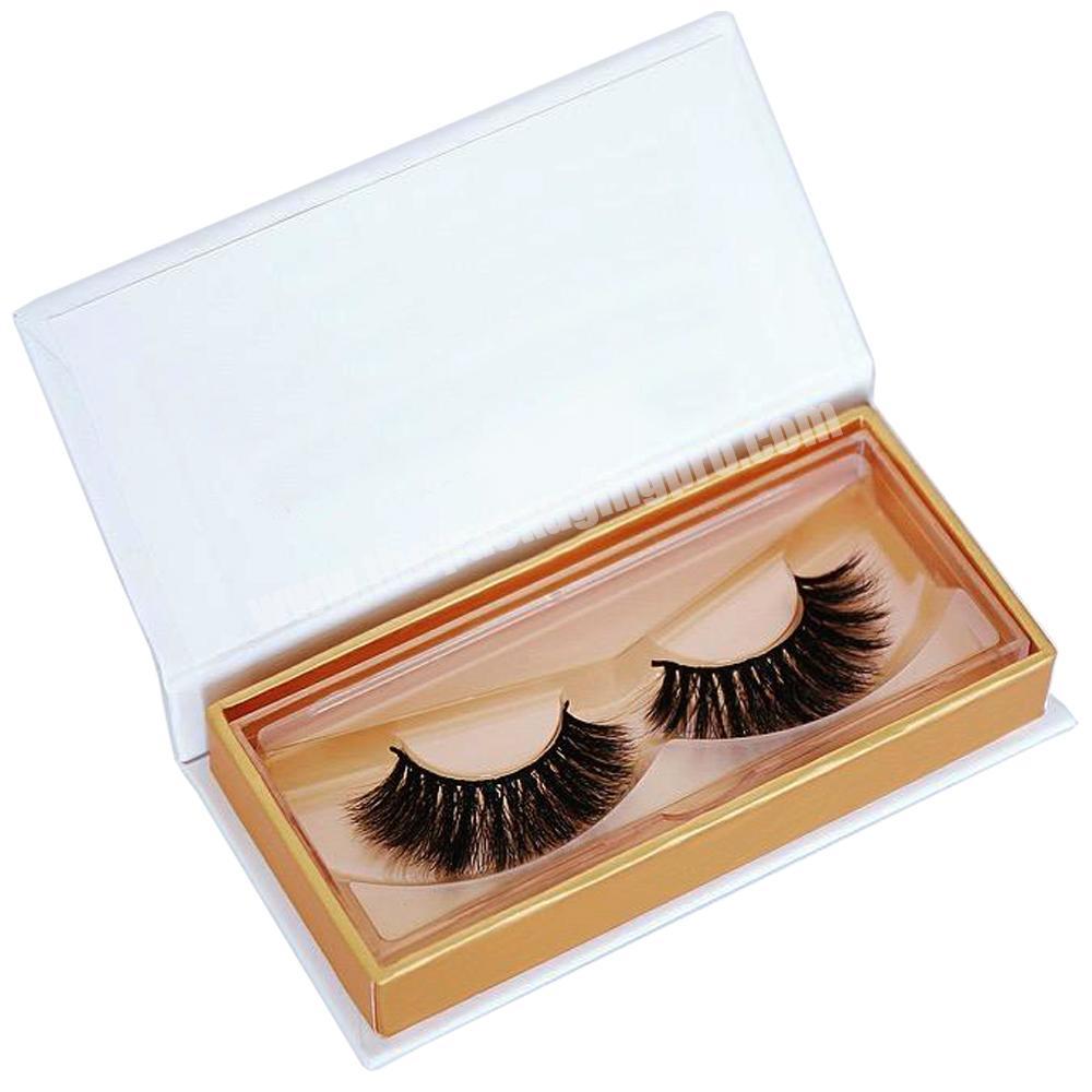 Custom empty lash paper magnetic package eyelash box